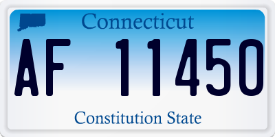 CT license plate AF11450
