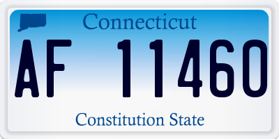 CT license plate AF11460