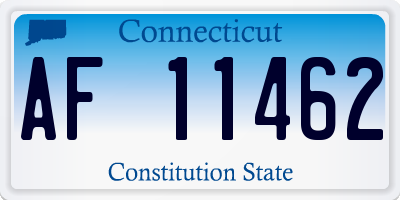 CT license plate AF11462