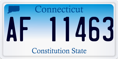 CT license plate AF11463