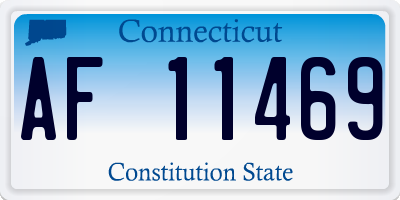 CT license plate AF11469
