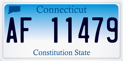 CT license plate AF11479