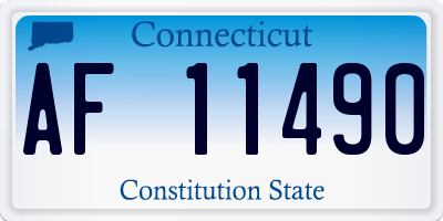 CT license plate AF11490