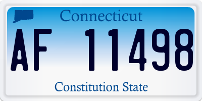 CT license plate AF11498