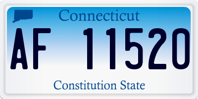 CT license plate AF11520