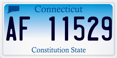 CT license plate AF11529
