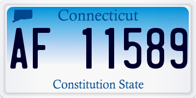 CT license plate AF11589