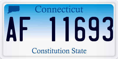 CT license plate AF11693