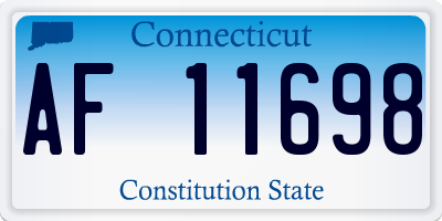 CT license plate AF11698