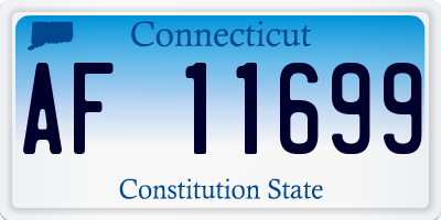 CT license plate AF11699