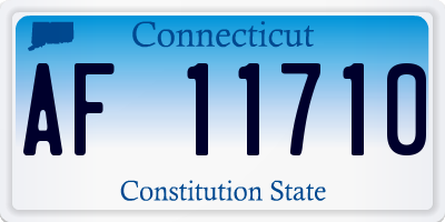 CT license plate AF11710