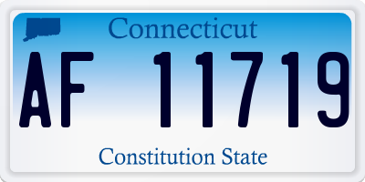 CT license plate AF11719
