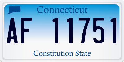 CT license plate AF11751