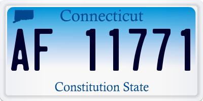 CT license plate AF11771
