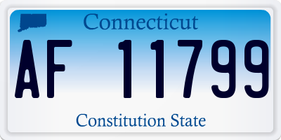 CT license plate AF11799