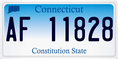 CT license plate AF11828