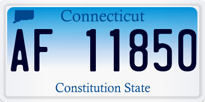 CT license plate AF11850