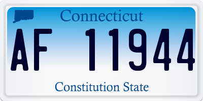 CT license plate AF11944