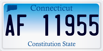 CT license plate AF11955