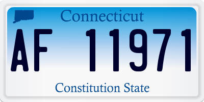 CT license plate AF11971