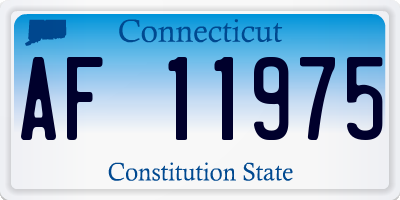 CT license plate AF11975
