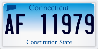 CT license plate AF11979