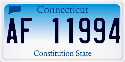 CT license plate AF11994