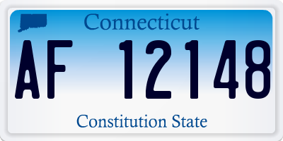 CT license plate AF12148