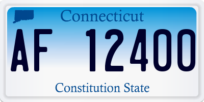 CT license plate AF12400