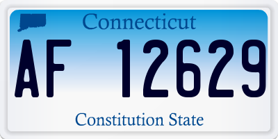 CT license plate AF12629