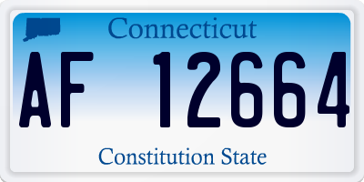 CT license plate AF12664
