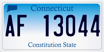 CT license plate AF13044