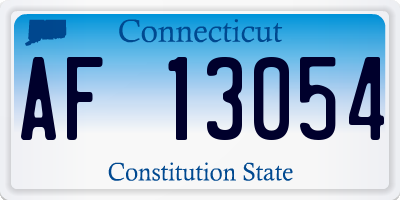 CT license plate AF13054