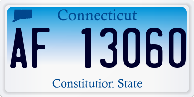 CT license plate AF13060