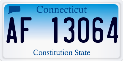 CT license plate AF13064
