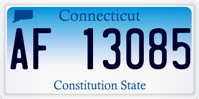 CT license plate AF13085