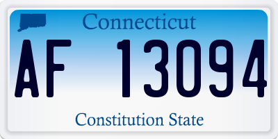 CT license plate AF13094