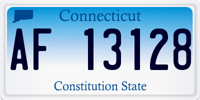 CT license plate AF13128