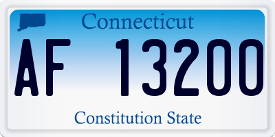 CT license plate AF13200