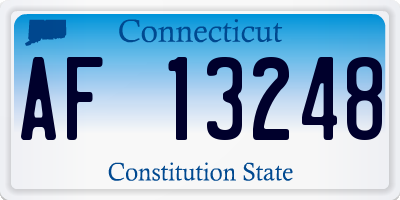 CT license plate AF13248
