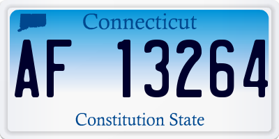 CT license plate AF13264