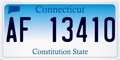 CT license plate AF13410