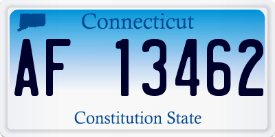 CT license plate AF13462