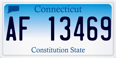 CT license plate AF13469