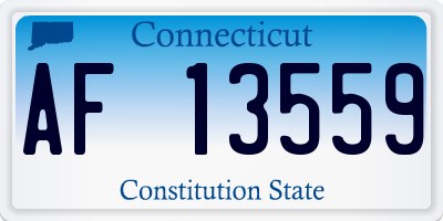 CT license plate AF13559