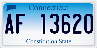 CT license plate AF13620