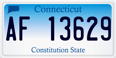 CT license plate AF13629