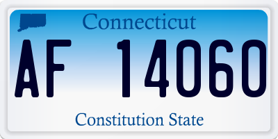 CT license plate AF14060