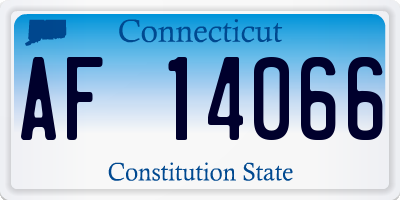 CT license plate AF14066
