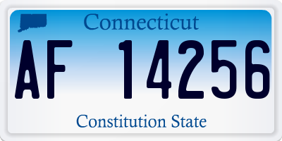 CT license plate AF14256